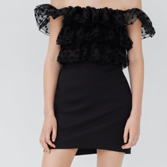 Zara Ruffled Mini Dress - Picture 4 of 7